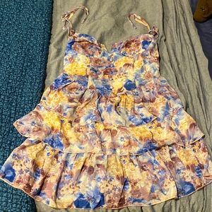 Mutual color mini dress